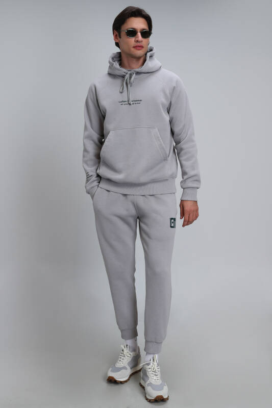 Jeremy Male Tracksuit Six Lıght Grey - 4