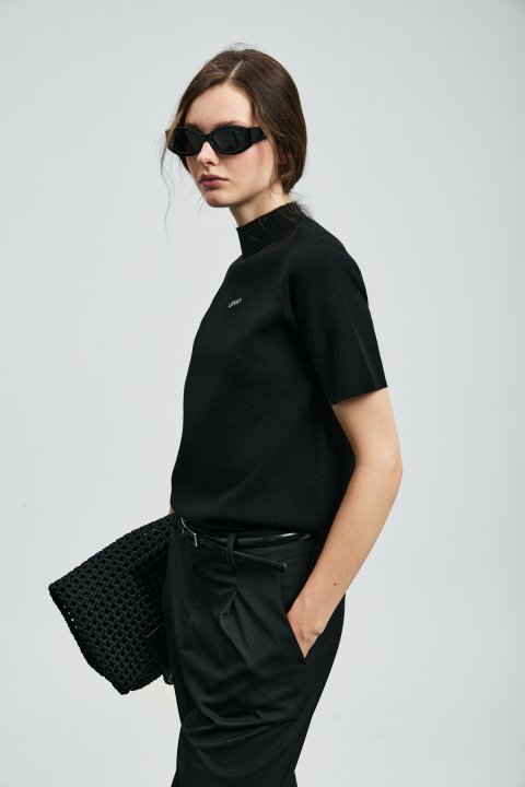 Jessıca Women's Sweater Black - LUFIAN