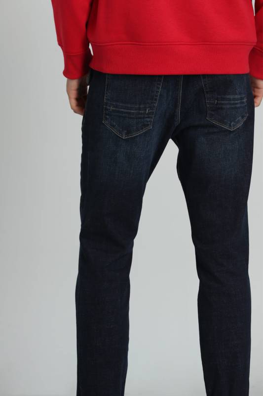 Jesus Smart Jean Mens Pants Slım Fıt Indıgo - 5