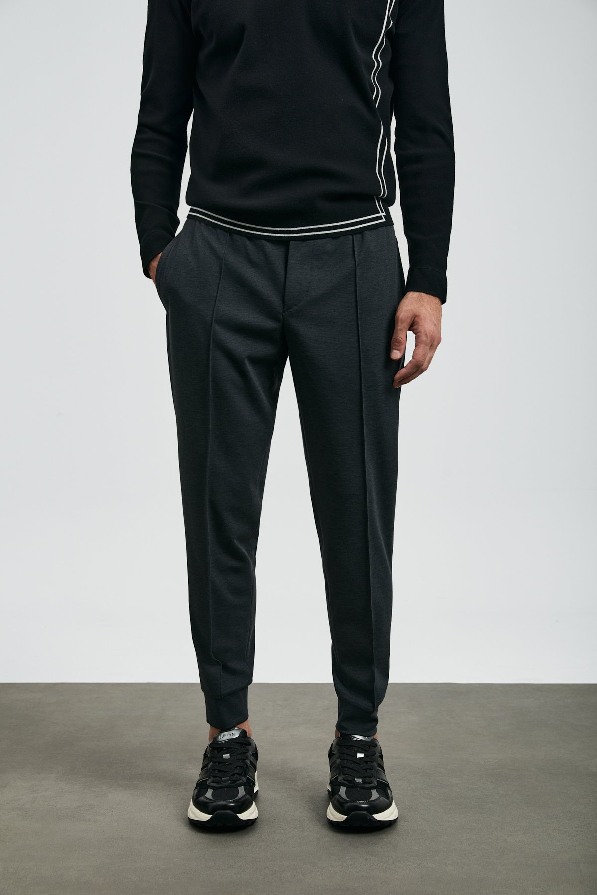 Jogger Pants Slım Fıt Anthracıte - Lufian (1)