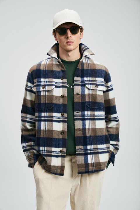 Joseph Men's Basic Shirt Regular Fit Brown - LUFIAN