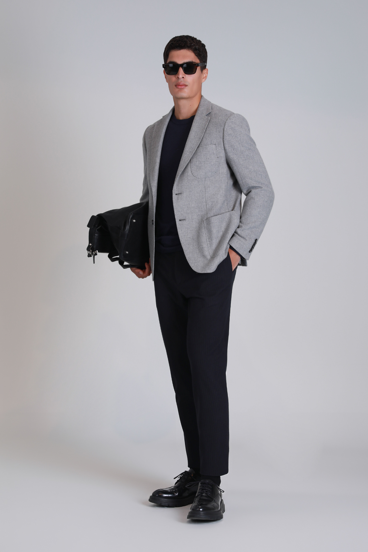 Joseph Smart Mens Chino Pants Slım Fıt Navy - Lufian