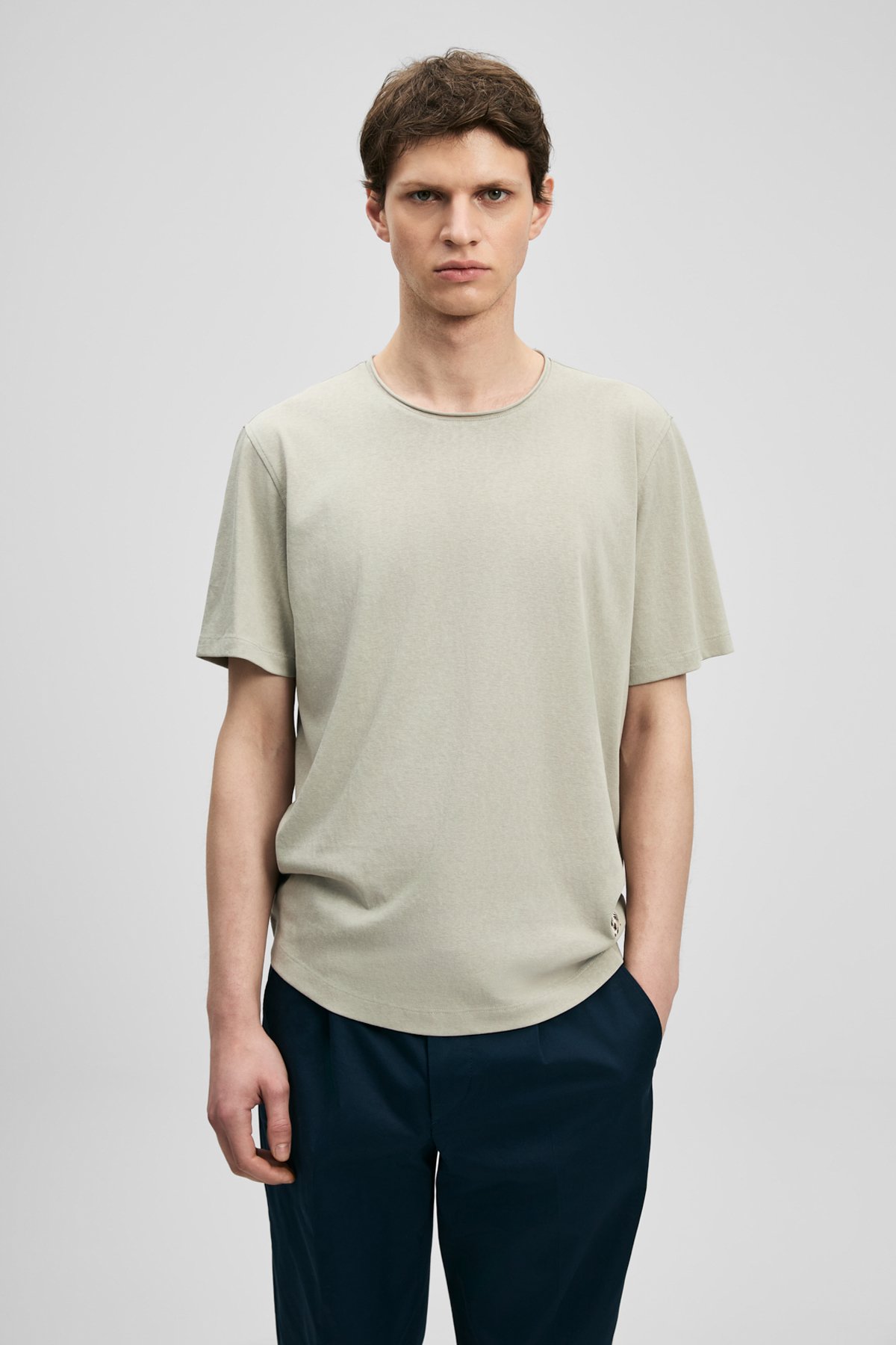 Junya Men's Basic T-Shirt Beige - LUFIAN