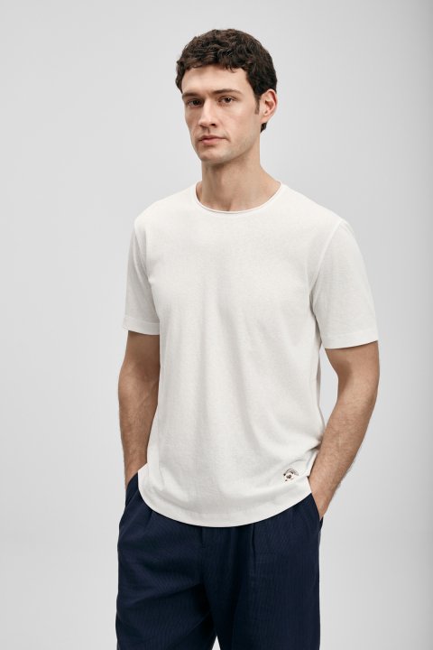 Junya Men's Basic T-Shirt Off White - LUFIAN