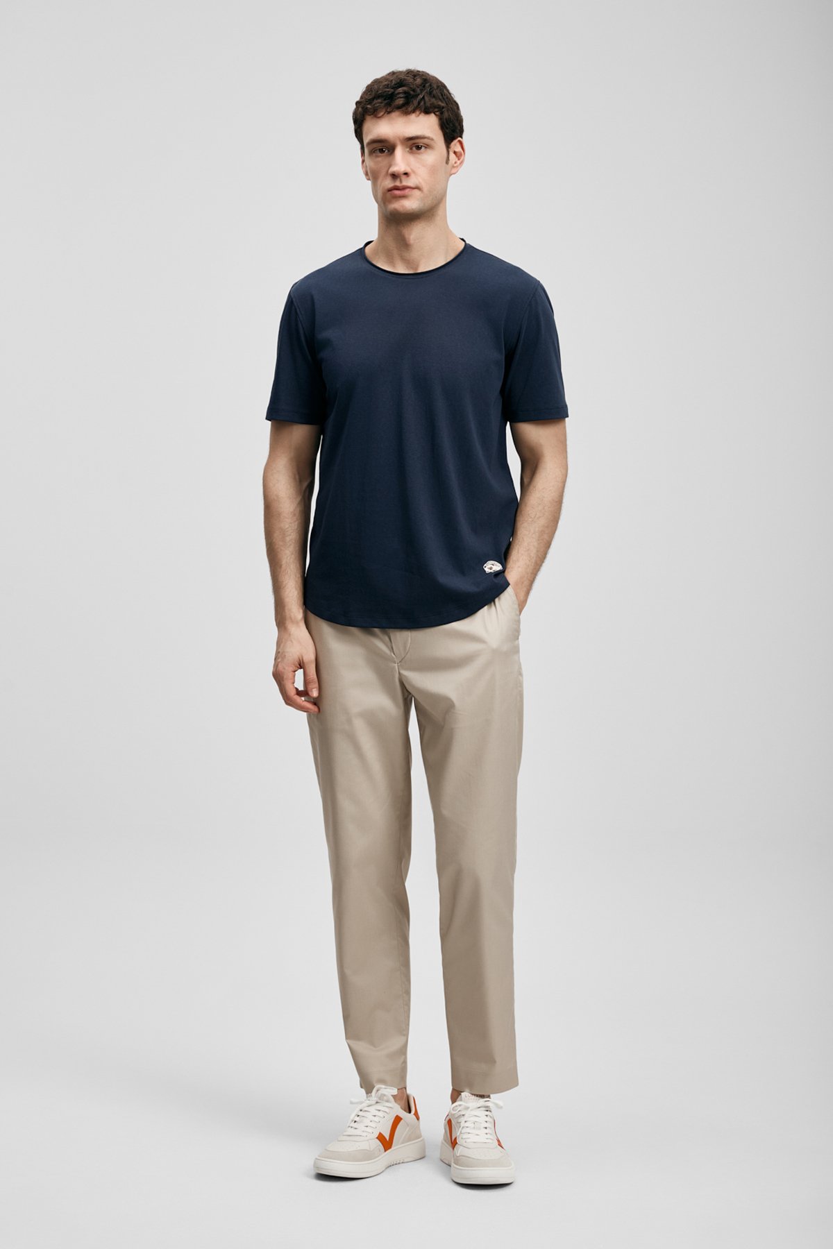 Junya Men's Basic T-Shirt Navy Blue - LUFIAN