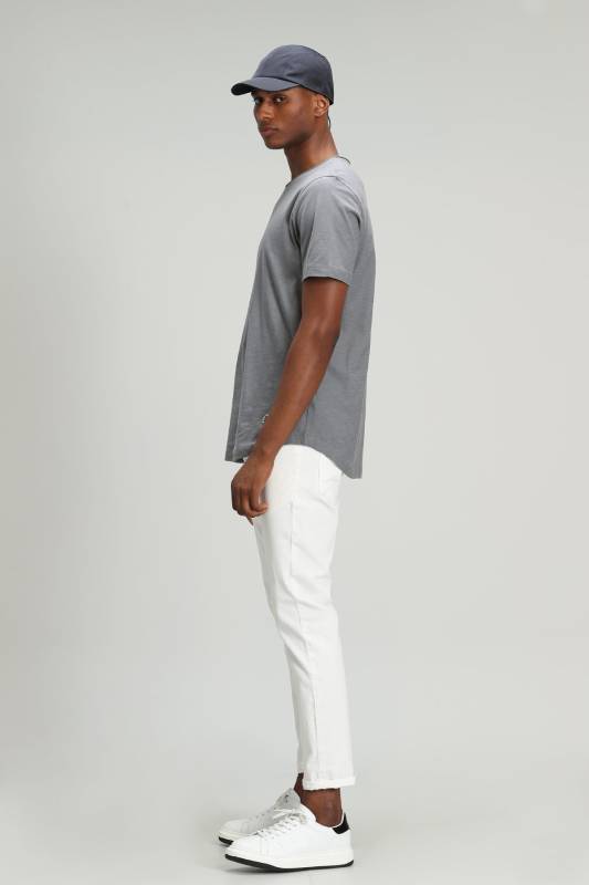 Junya Mens Basic T - Shirt Grey - 5