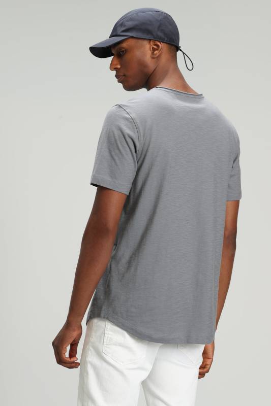 Junya Mens Basic T - Shirt Grey - 6