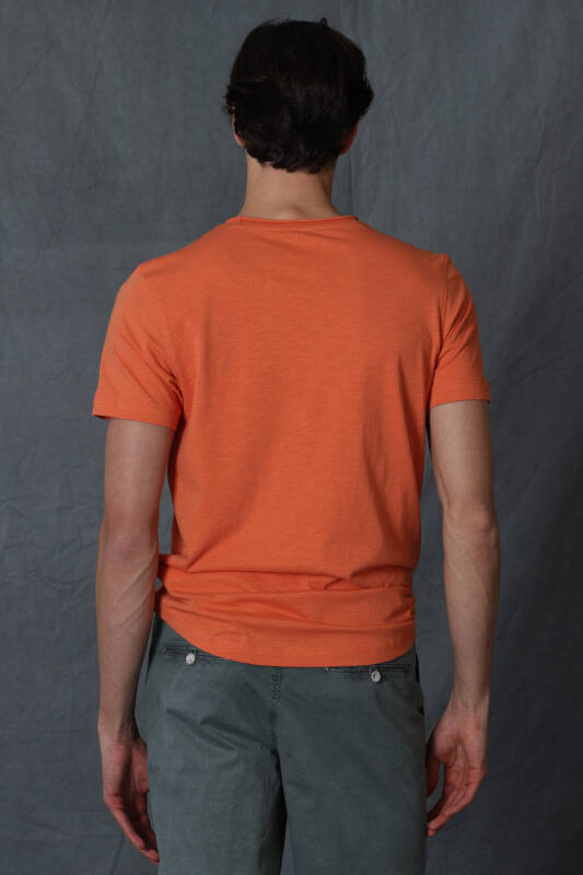 Junya Mens Basic T - Shirt Orange - 6