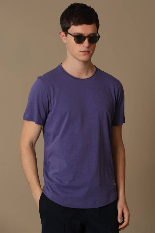 Junya Mens Basic T - Shirt Purple - 4