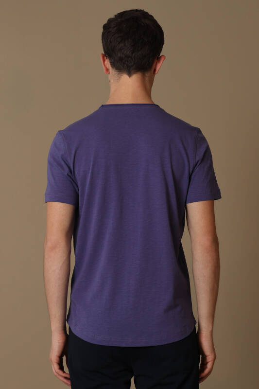 Junya Mens Basic T - Shirt Purple - 6