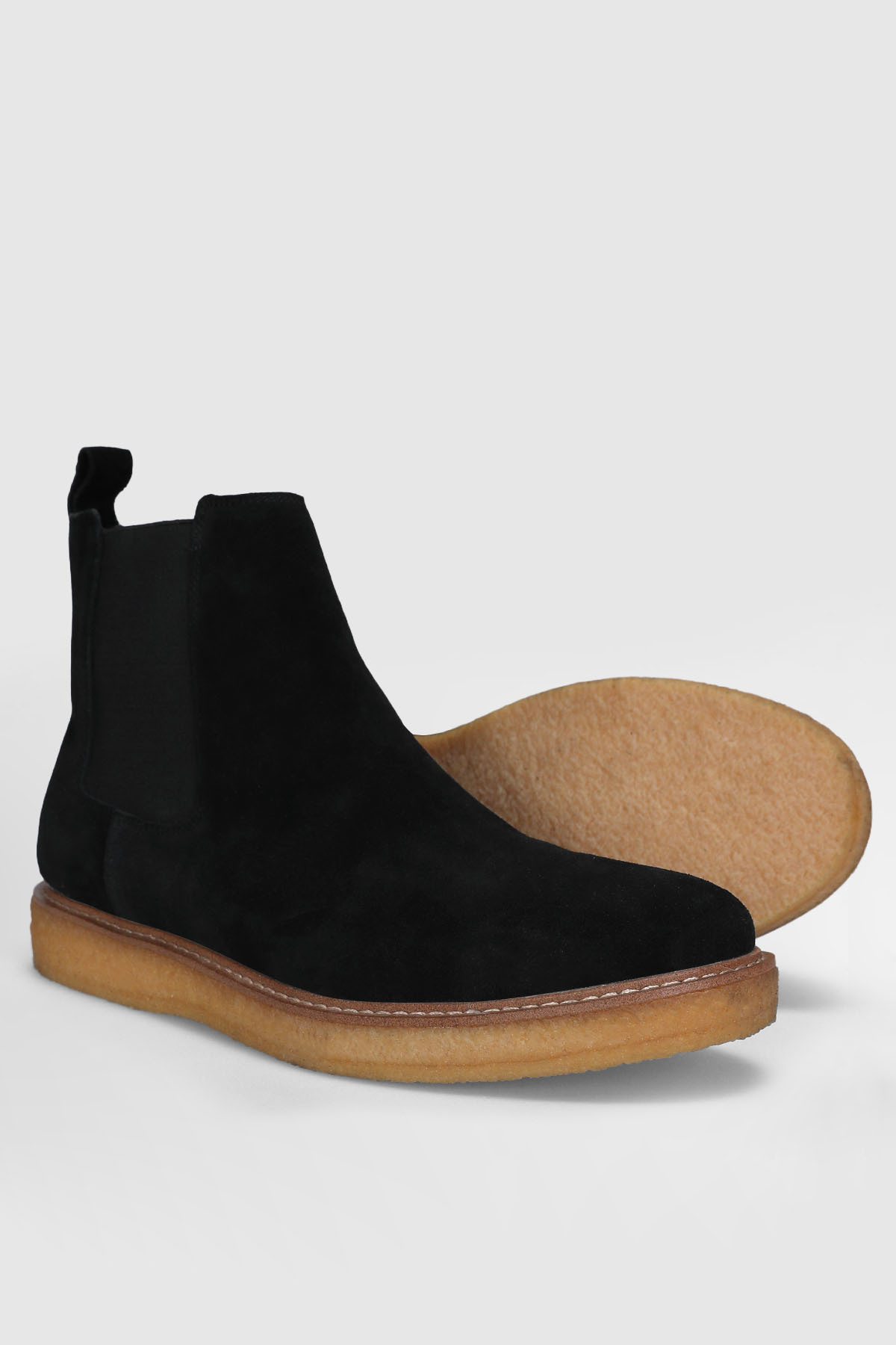 Justın Men's Suede Boots Black - LUFIAN