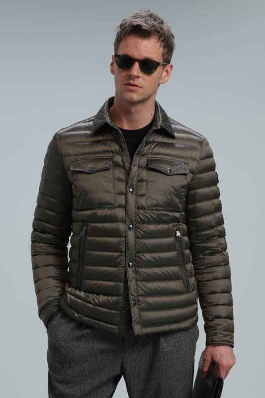 Kane Goose Feather Male Coat Earth - 1