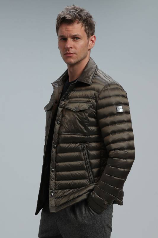 Kane Goose Feather Male Coat Earth - 5