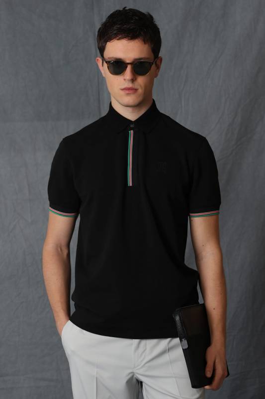 Kard Smart Mens Polo T - Shirt Black - 1