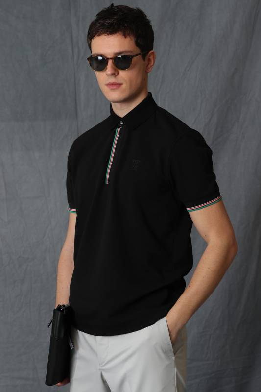 Kard Smart Mens Polo T - Shirt Black - 4