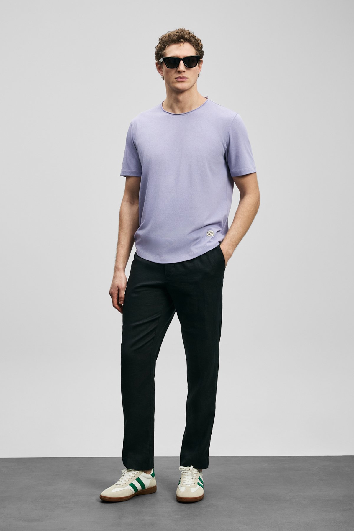 Karl Smart Men's Chino Pants Slim Fit Black - LUFIAN