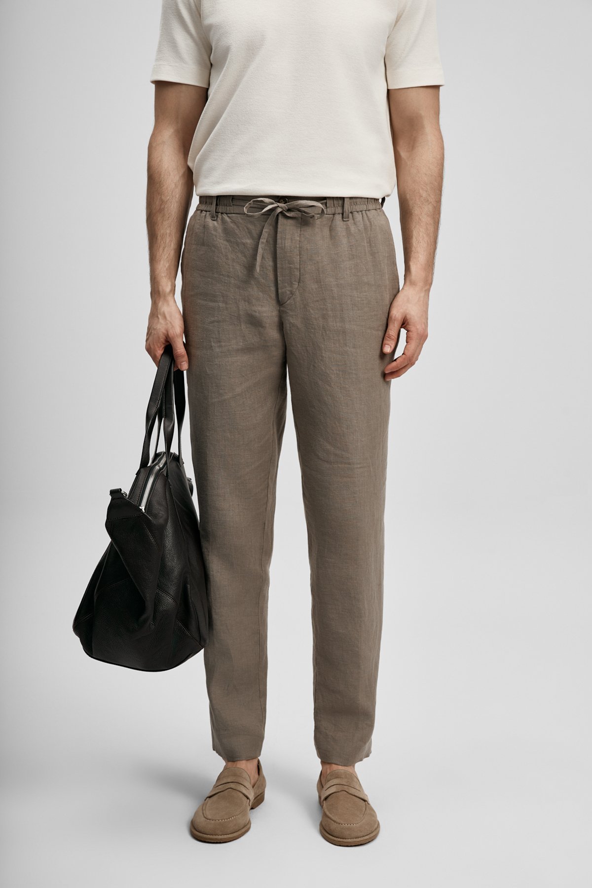 Karl Smart Men's Chino Pants Slim Fit Earth - LUFIAN