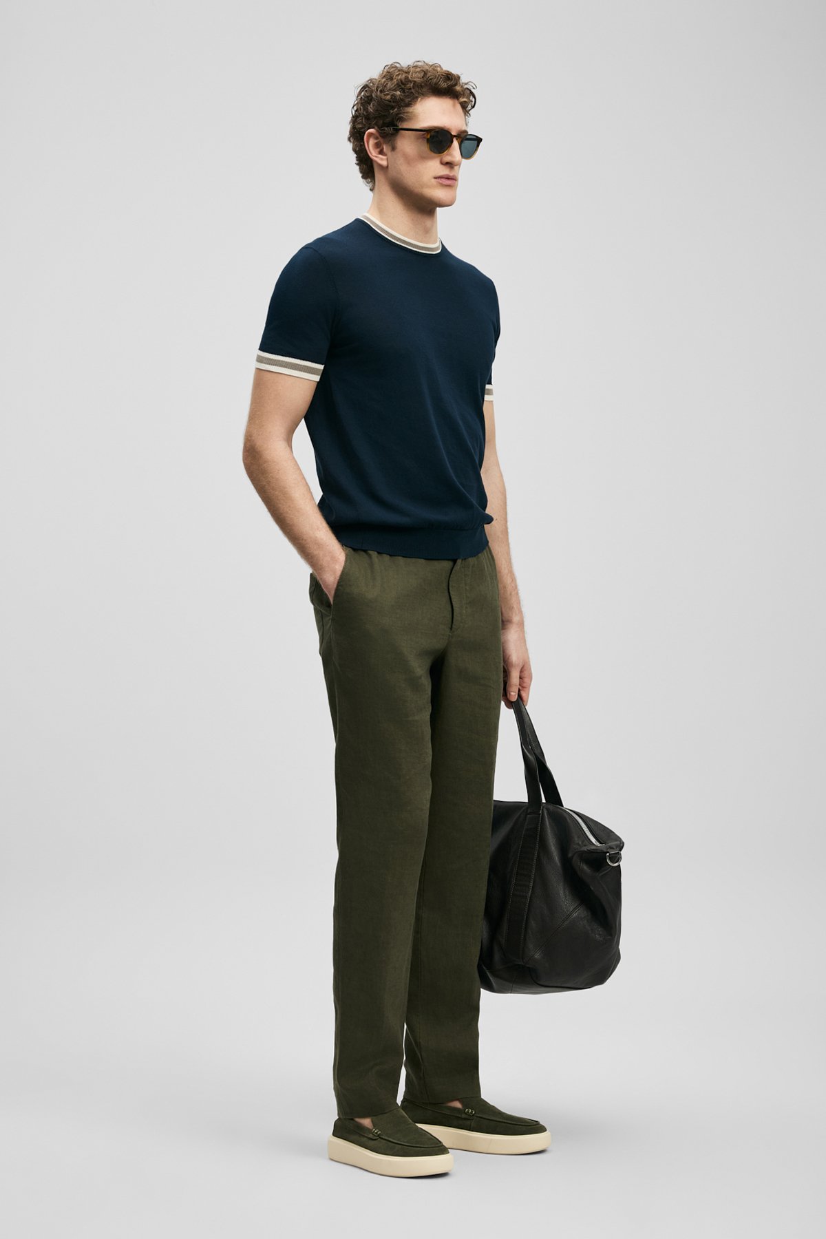 Karl Smart Men's Chino Pants Slim Fit Green - LUFIAN