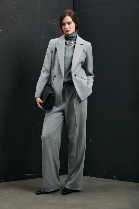 Kate Women's Trousers Gray - LUFIAN