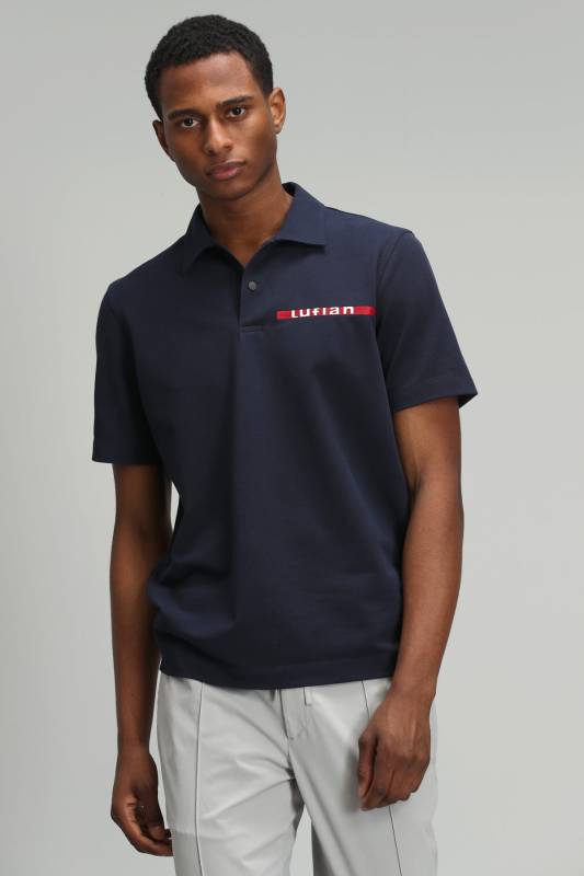 Kaya Smart Mens Polo T - Shirt Navy - 1