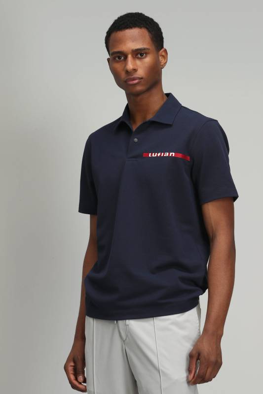 Kaya Smart Mens Polo T - Shirt Navy - 3