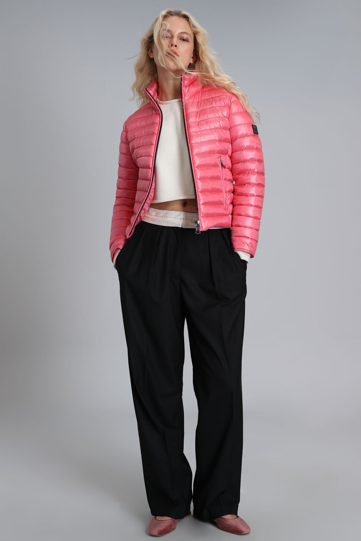 Kaztüyü Woman Coat Pink