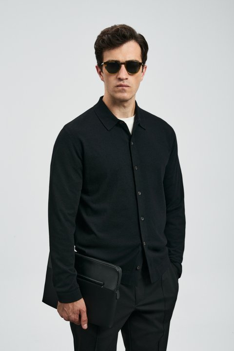 Kenny Men's Sweater Black - LUFIAN