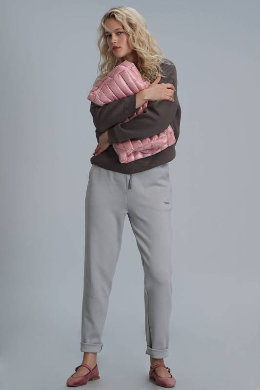 Knitted Woman Tracksuit Beıge - 4