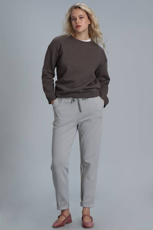 Knitted Woman Tracksuit Beıge - 5