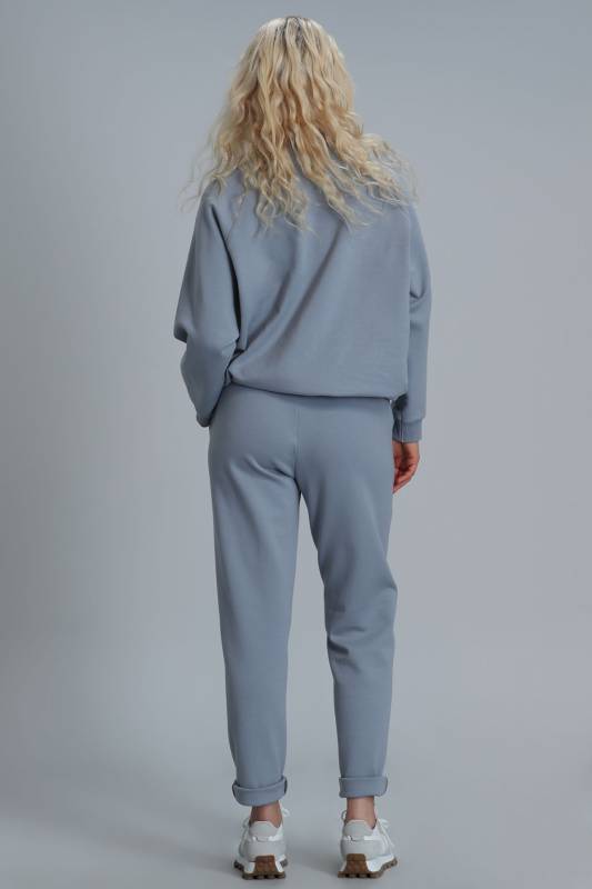 Knitted Woman Tracksuit Blue - 6