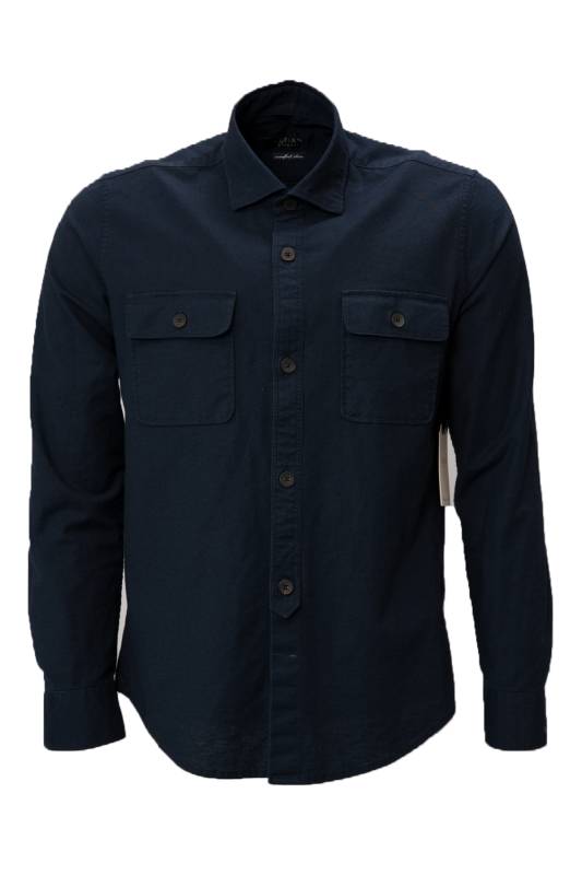 Kobe Mens Smart Shirt Comfort Slım Fıt Navy - 1