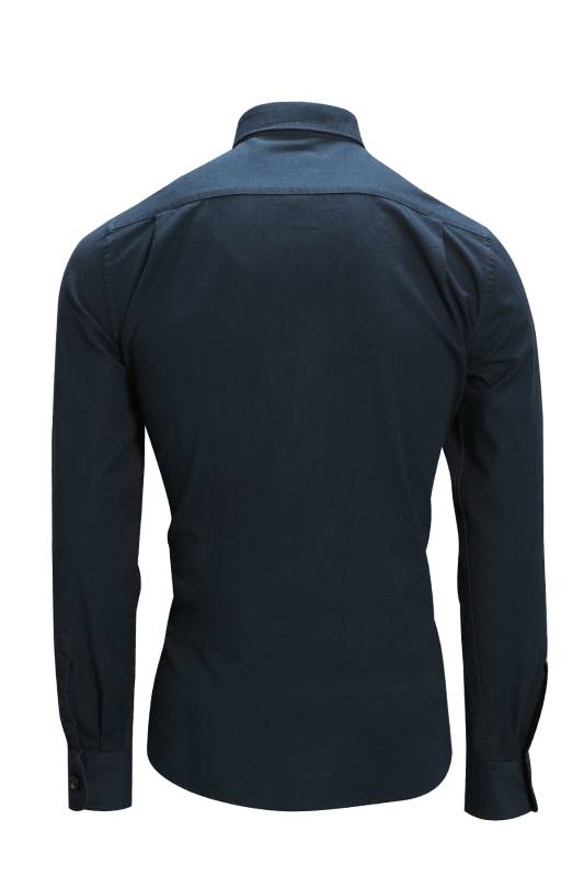 Kobe Mens Smart Shirt Comfort Slım Fıt Navy - 3