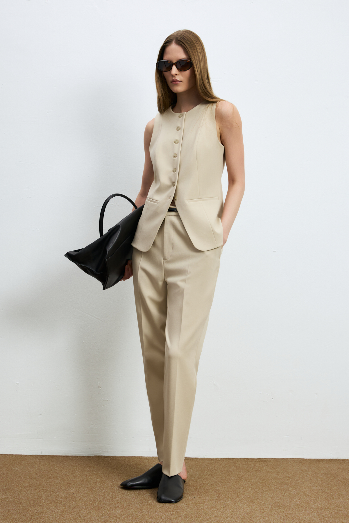 Kosmos Women's Pants Cream - LUFIAN