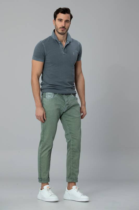 Kropi Sports 5 Pocket Mens Pants Slım Fıt Green - 2