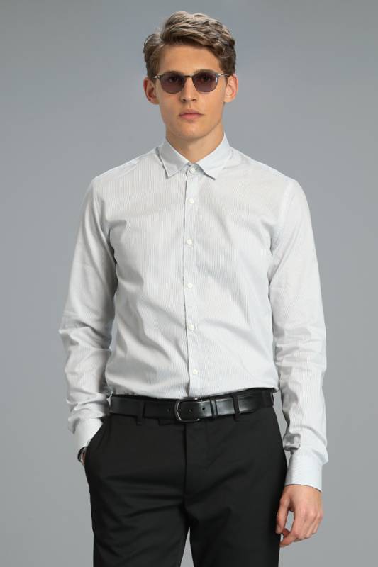 Kruse Mens Smart Shirt Slım Fıt Grey - 1