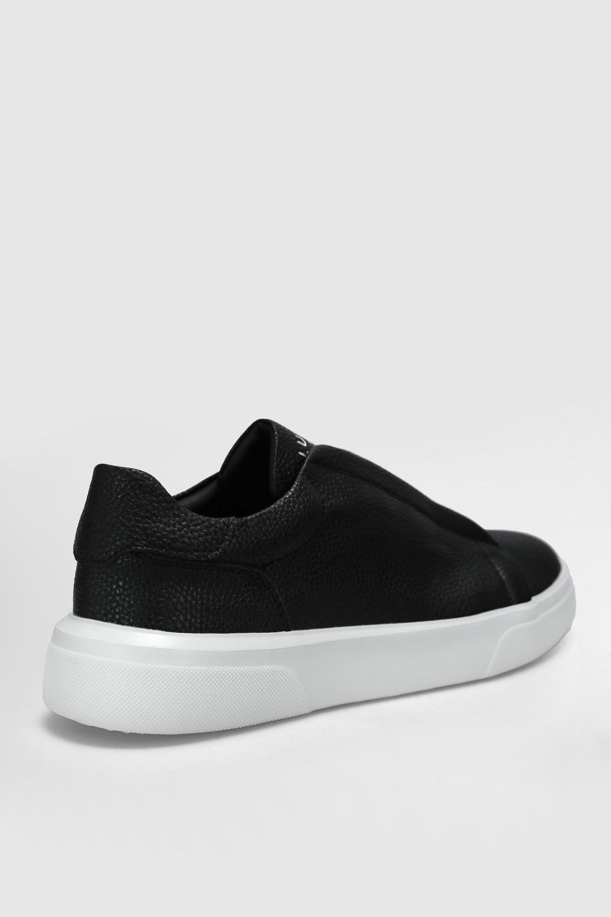 Dante Men's Leather Sneaker Shoes Black - LUFIAN