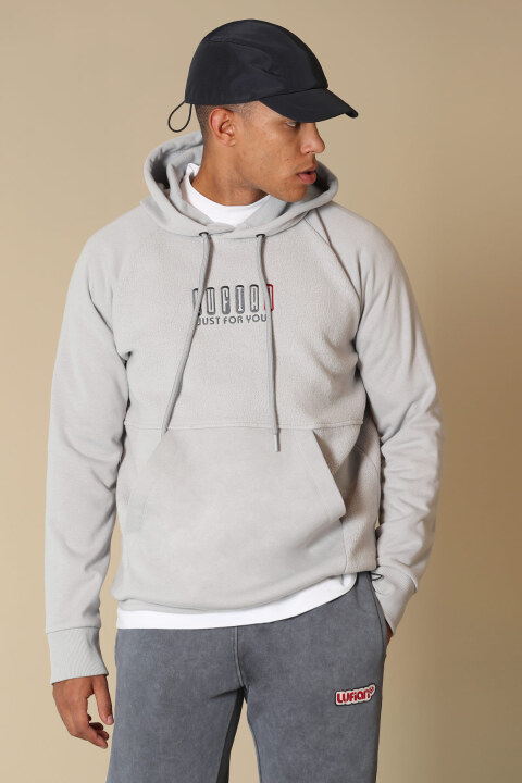 Lamer Male Sweatshirt Lıght Grey - Lufian