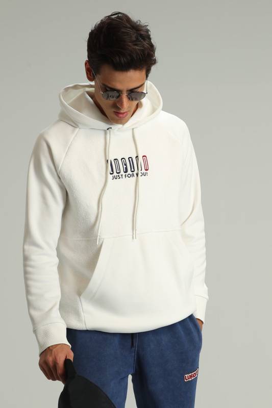 Lamer Male Sweatshirt Off Whıte - 1