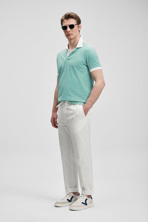 Landon Smart Men's Polo T-Shirt Green - LUFIAN