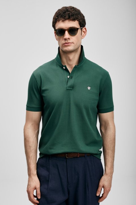 Laon Smart Men's Polo T-Shirt Duck Green - LUFIAN