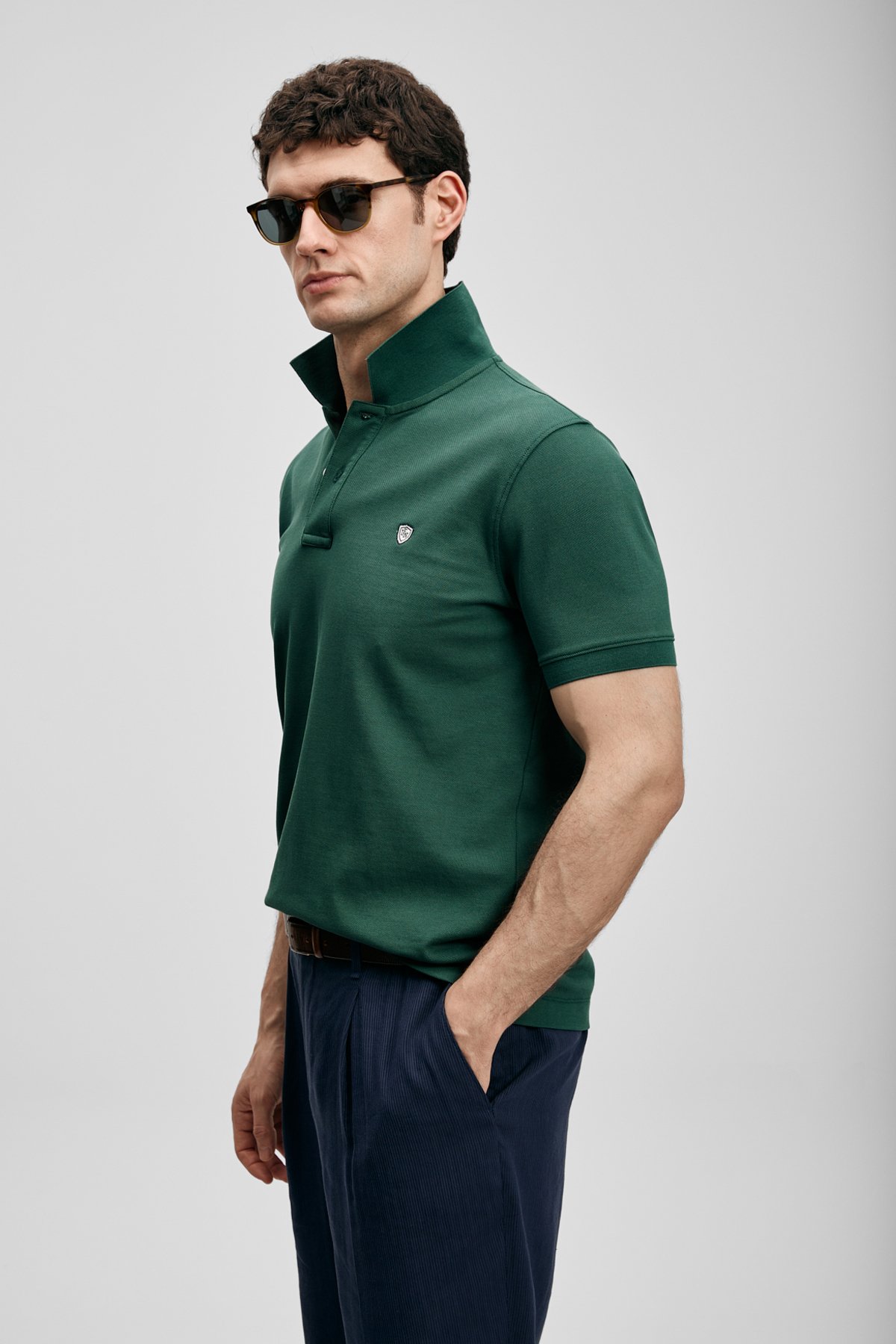 Laon Smart Men's Polo T-Shirt Duck Green - LUFIAN