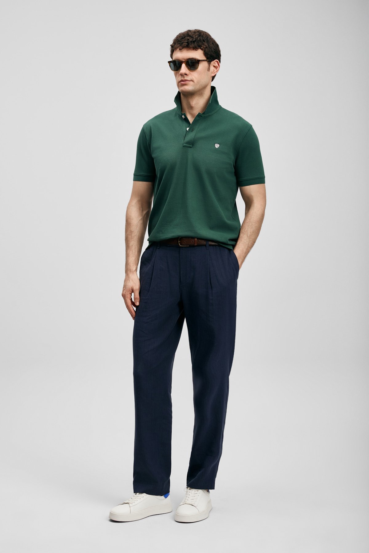 Laon Smart Men's Polo T-Shirt Duck Green - LUFIAN