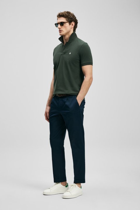 Laon Smart Men's Polo T-Shirt Khaki - LUFIAN