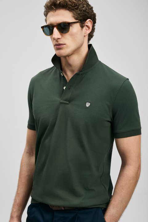 Laon Smart Men's Polo T-Shirt Khaki - LUFIAN