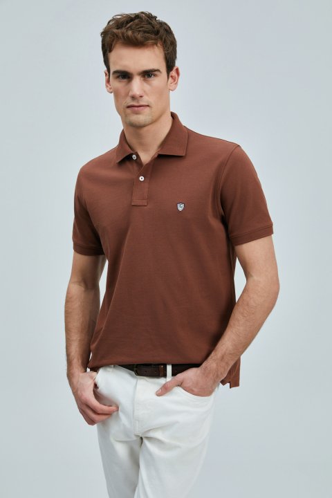 Laon Smart Men's Polo T-Shirt Tile - LUFIAN