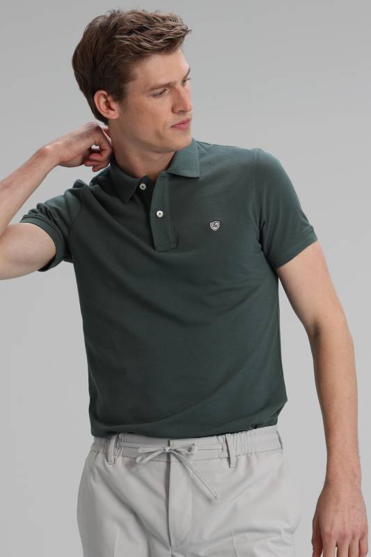 Laon Sports Polo Mens T - Shirt Dark Green - 1