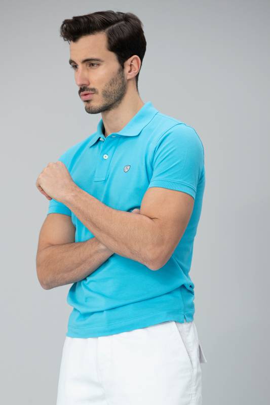 Laon Sports Polo Mens T - Shirt Turquoıse - 2