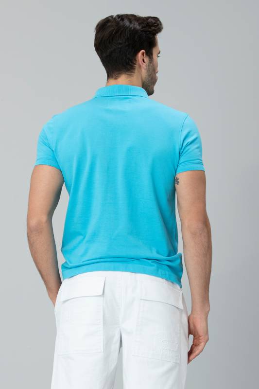 Laon Sports Polo Mens T - Shirt Turquoıse - 4