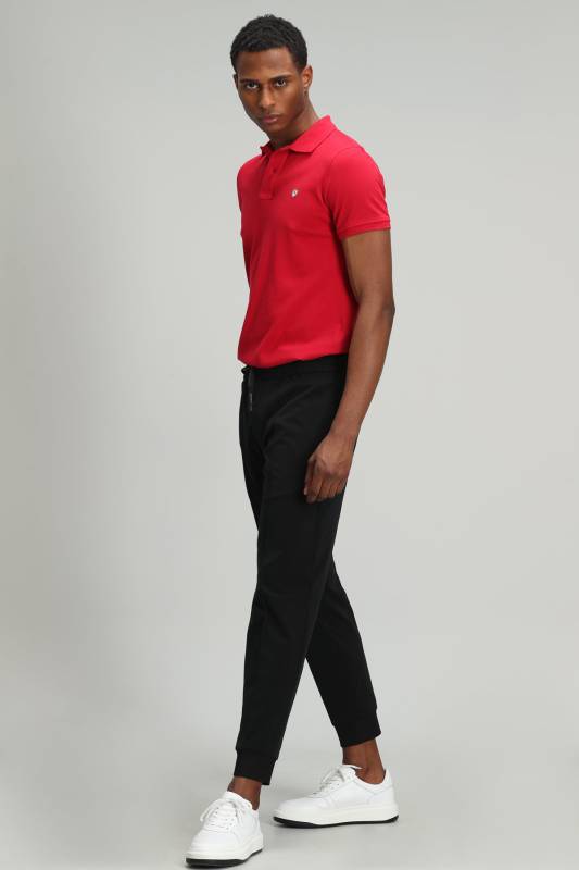 Laon Sports Polo Yaka Mens T - Shirt Red - 5