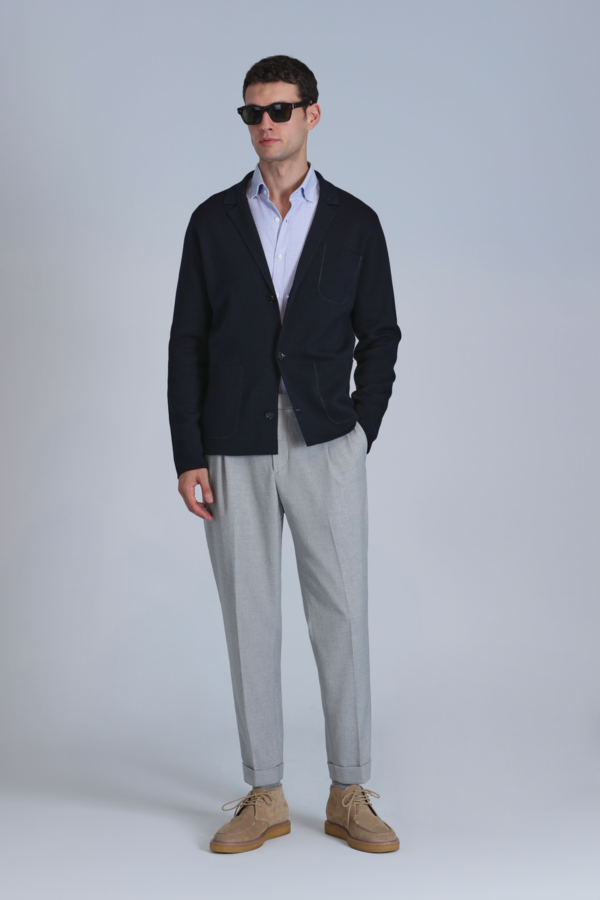 Leader Male Cardigan Navy - Lufian (1)